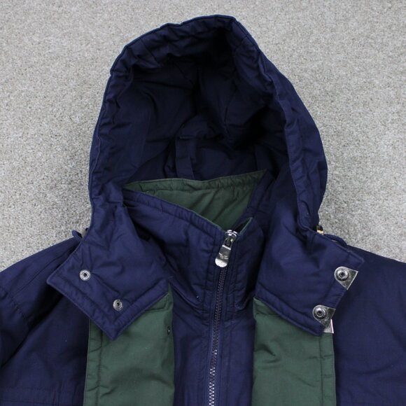 Vintage Triple Fat Goose Jacket Mens Large Blue Duck Down Parka Hip Hop 90s Y2K - Picture 7 of 16